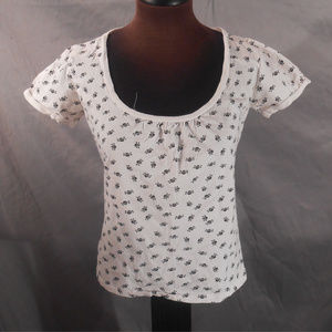 Skull and Crossbones Low cut T-shirt Size XL